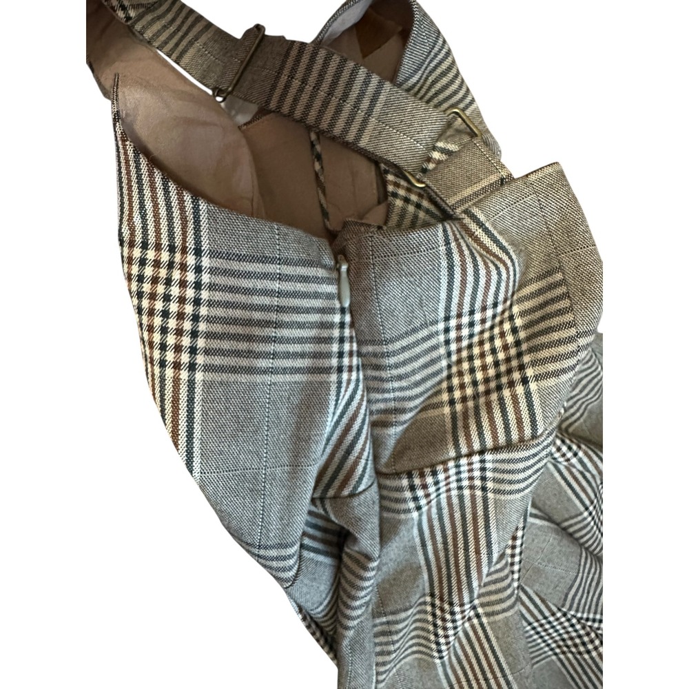 Urban‎ Outfitters Mini Dress Plaid Button Front Sleeveless Adjustable Straps - Picture 8 of 8